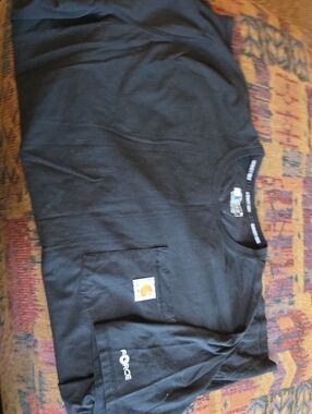 Carhartt Mens Black Pocket T-Shirt